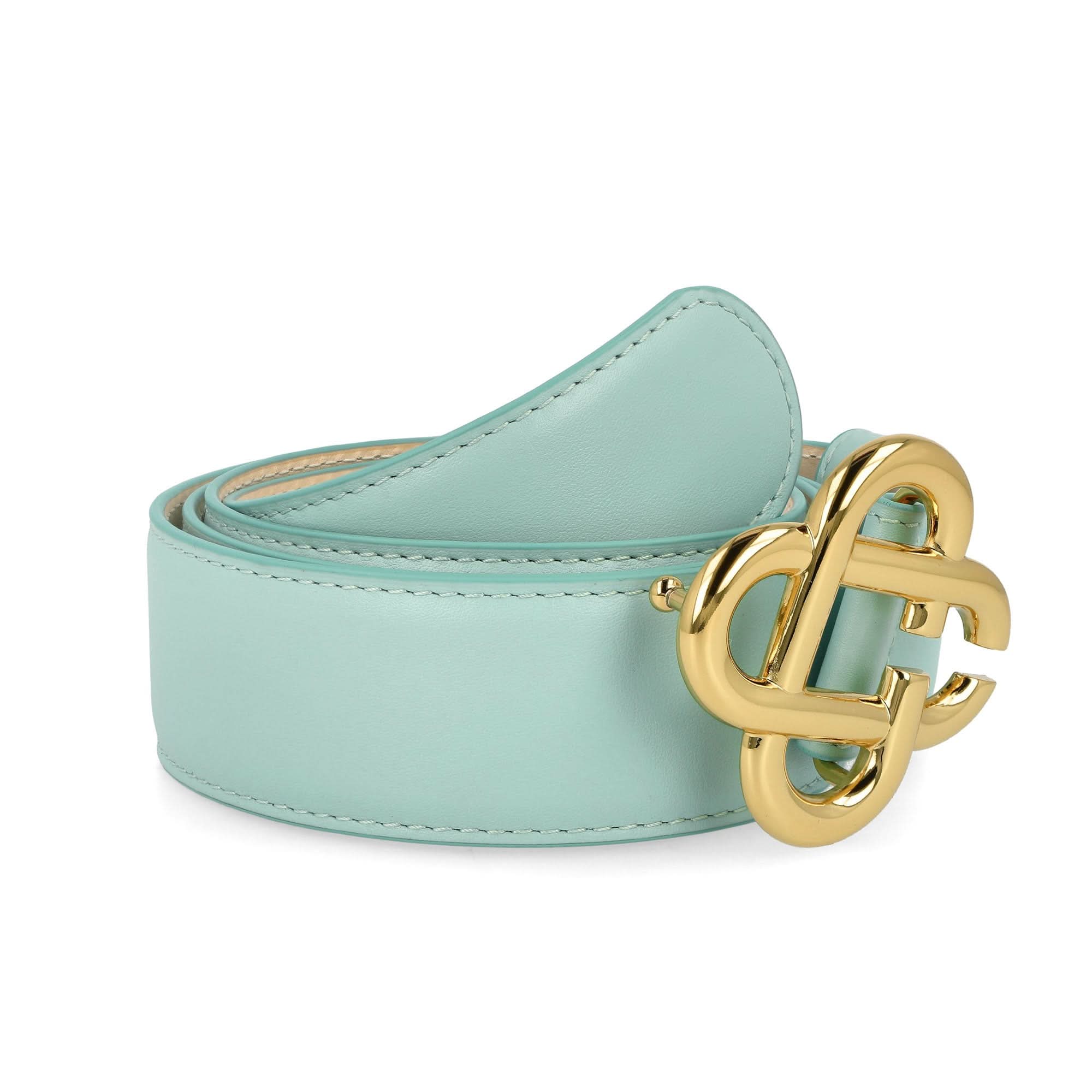 Mens CC Logo Buckle Belt