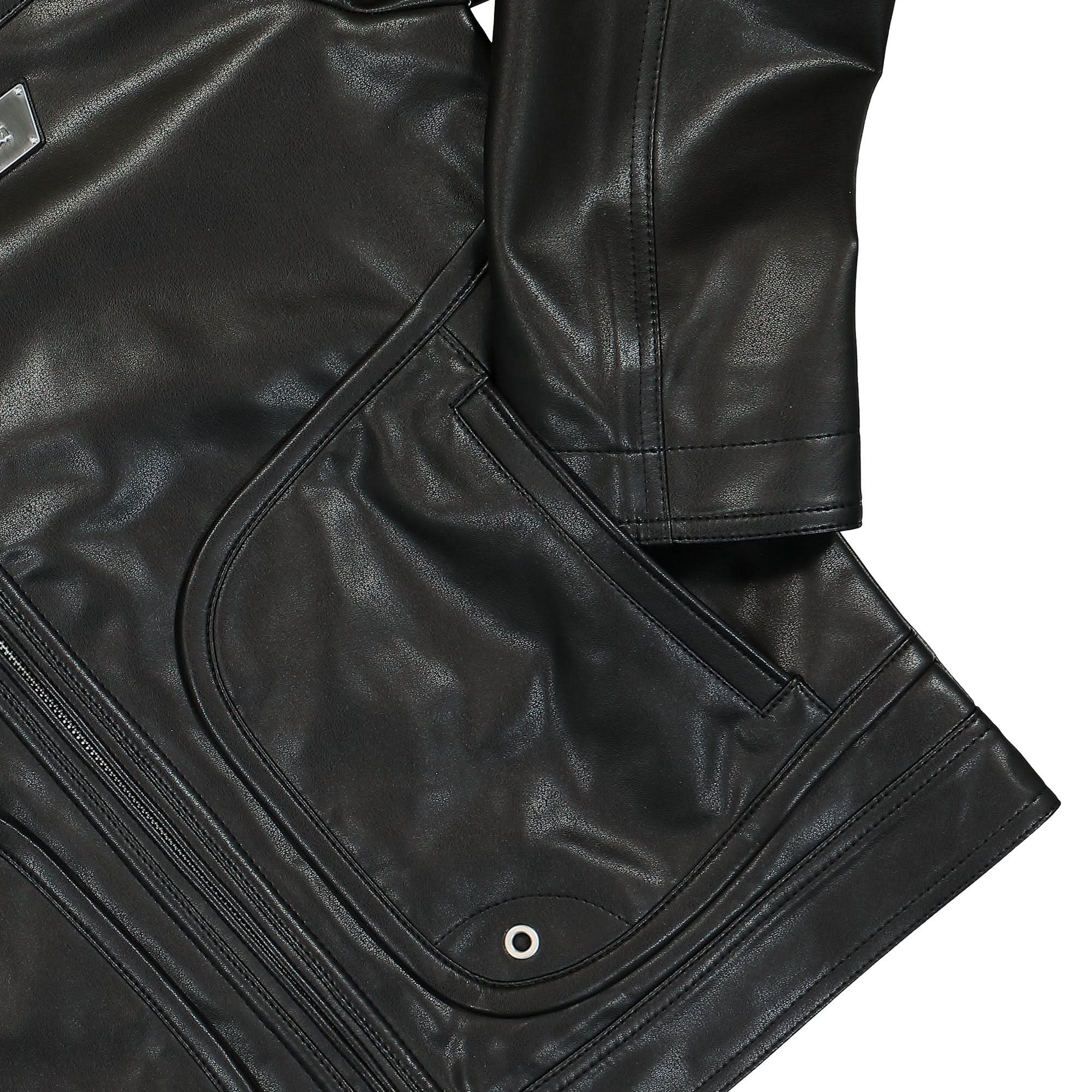 Astro Faux Leather Jacket - Image 4