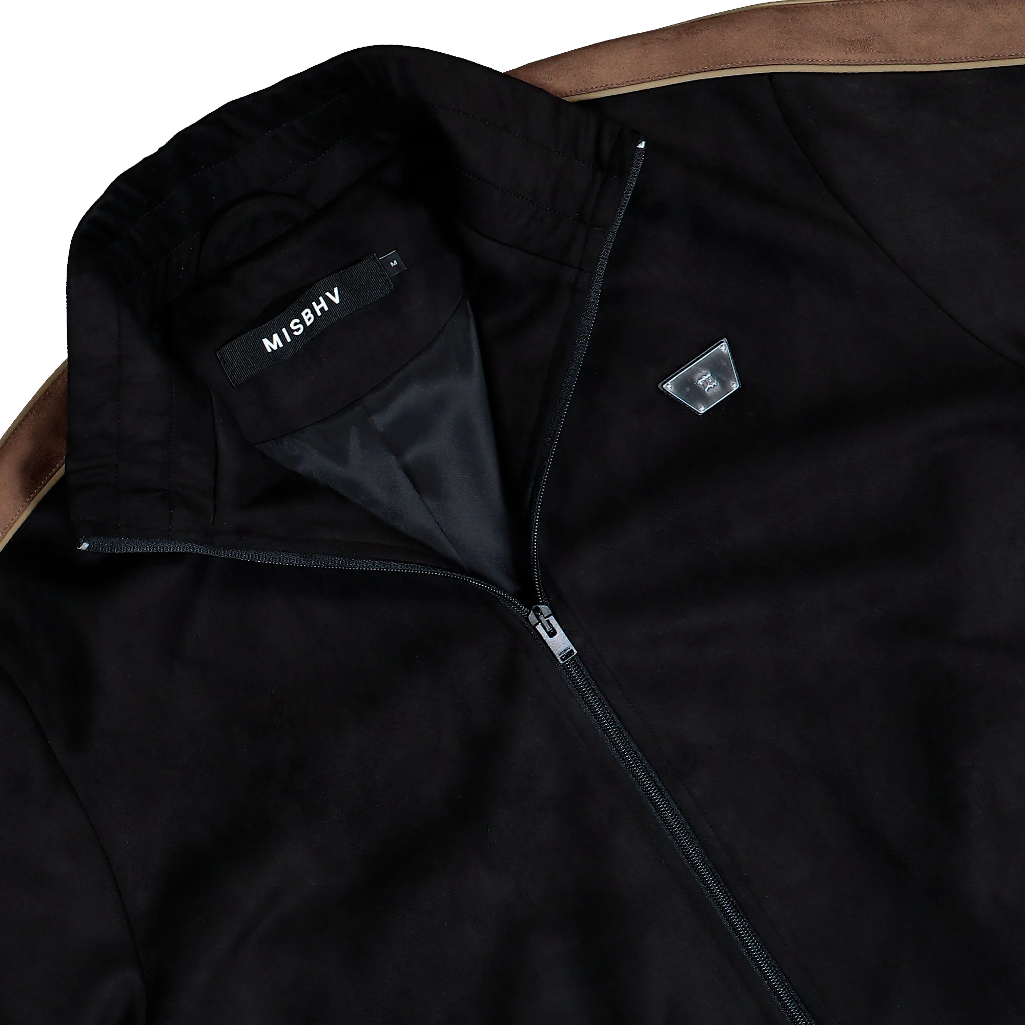 Faux Suede Track Jacket - Image 3