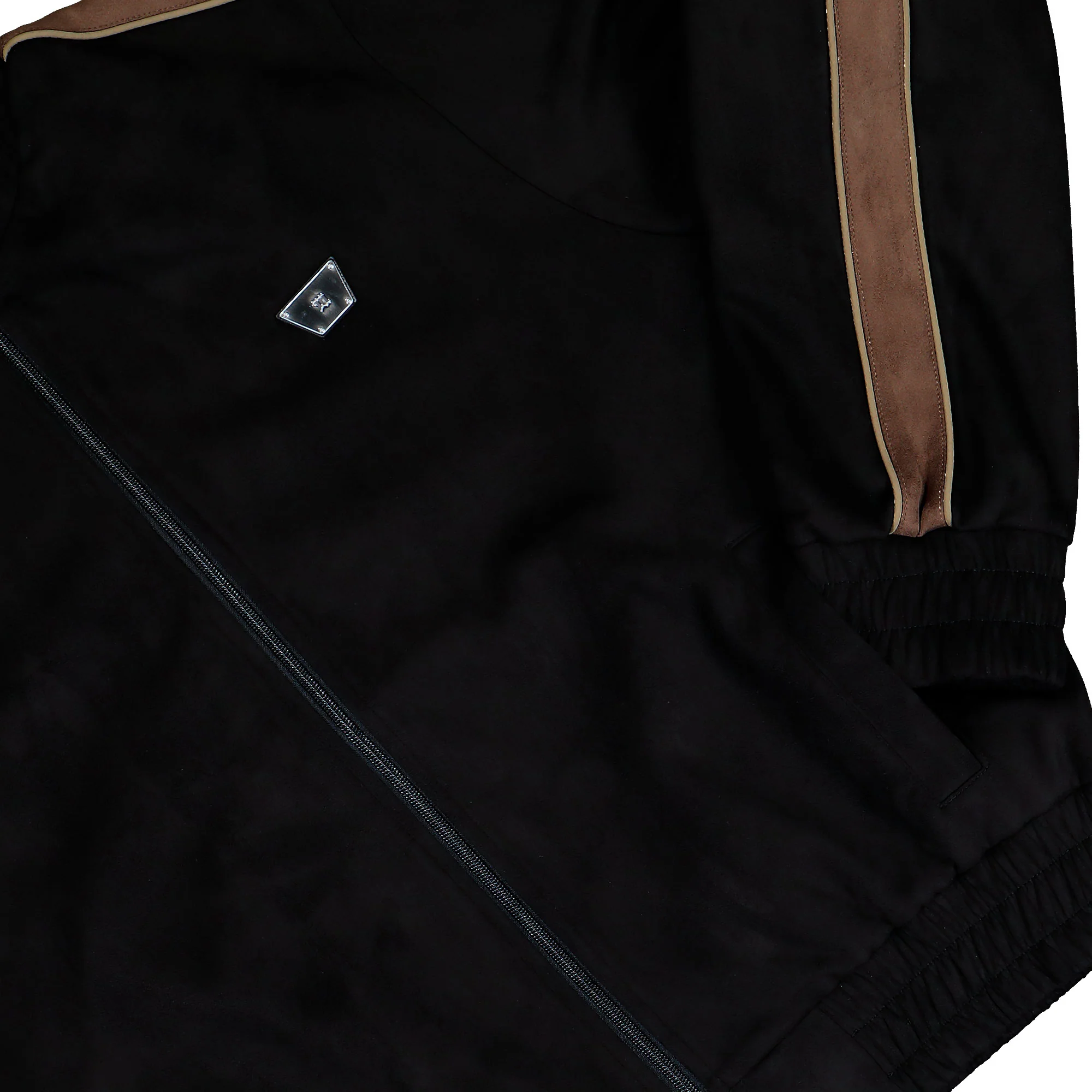 Faux Suede Track Jacket - Image 4
