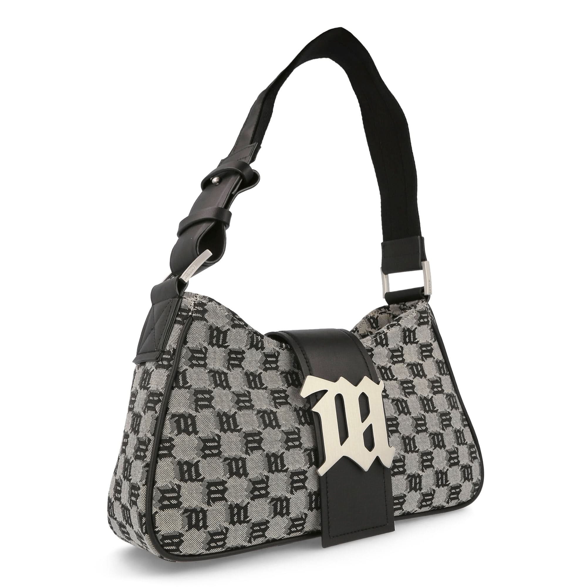 Jacquard Monogram Shoulder Bag Medium - Image 4