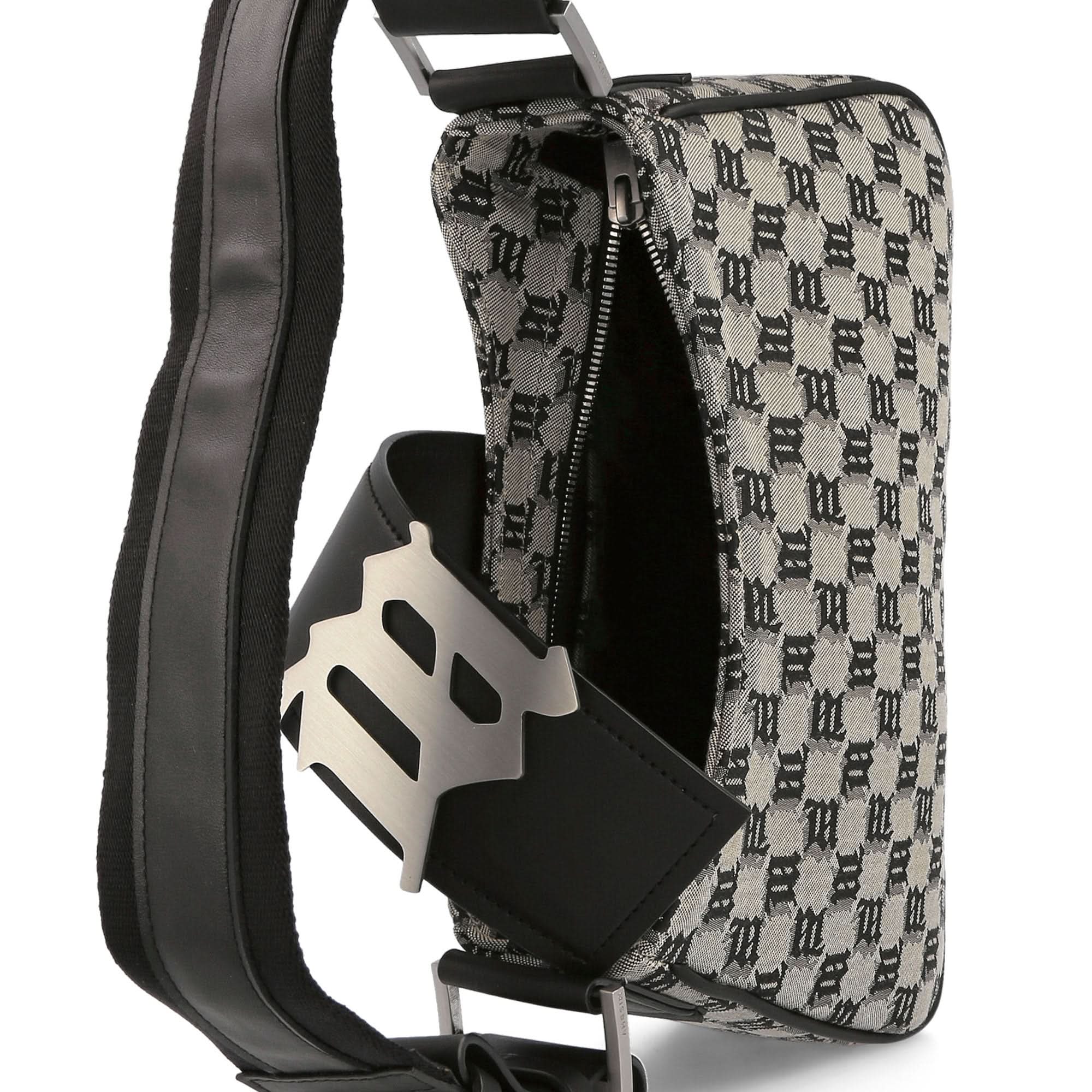 Jacquard Monogram Shoulder Bag Medium - Image 6