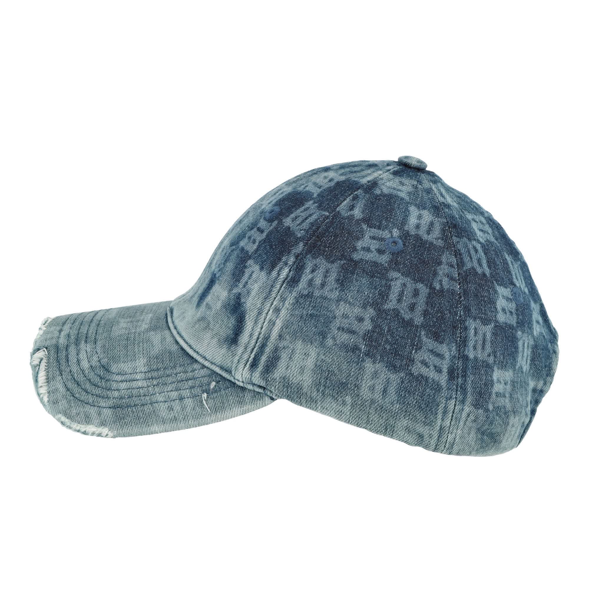 Washed Denim Monogram Cap - Image 2