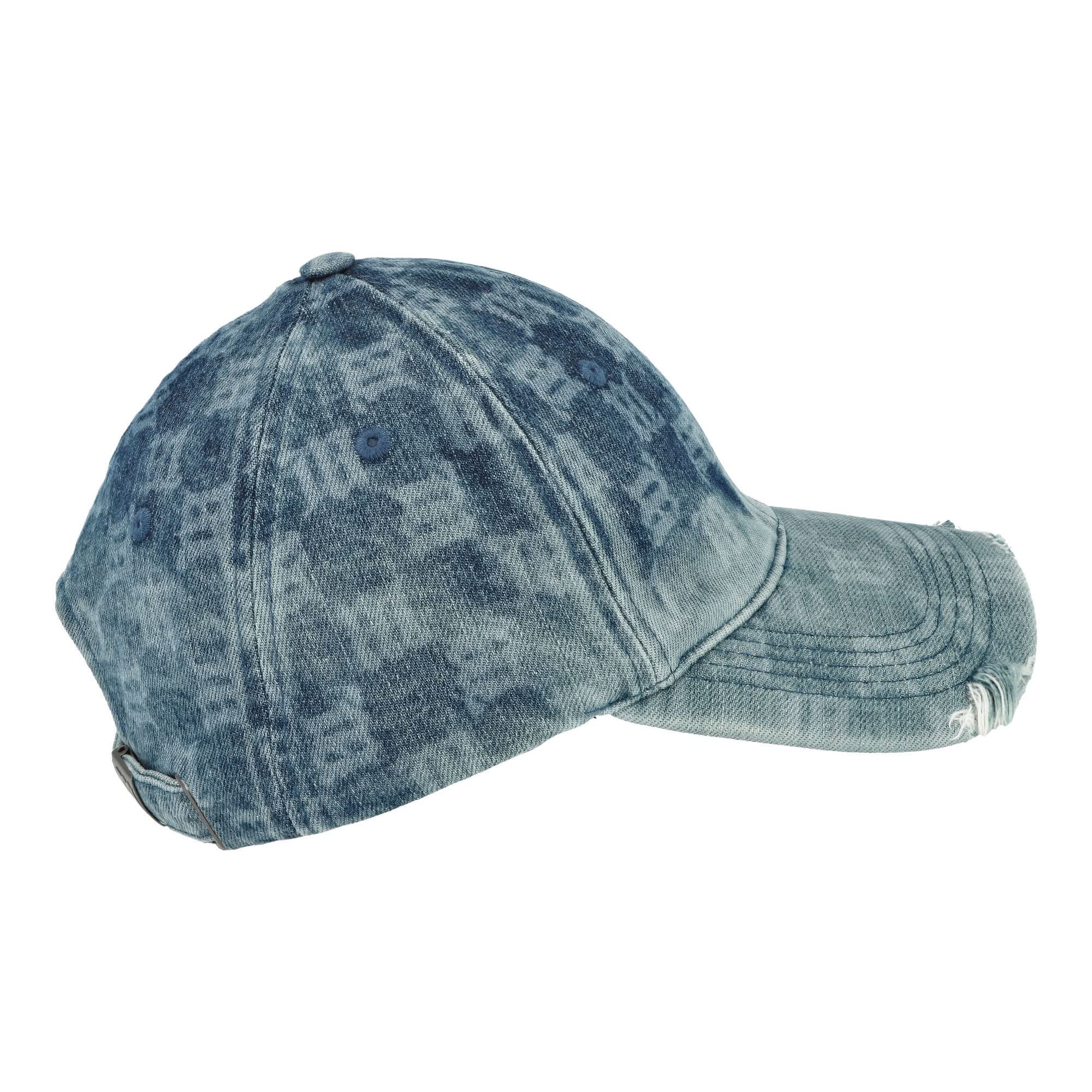 Washed Denim Monogram Cap - Image 4
