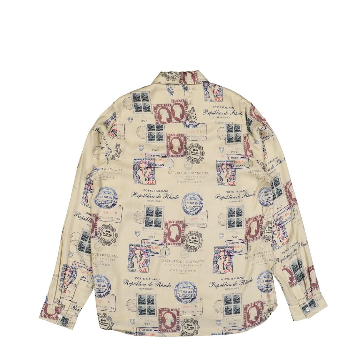Passport Stamp Print Shirt - Image 2