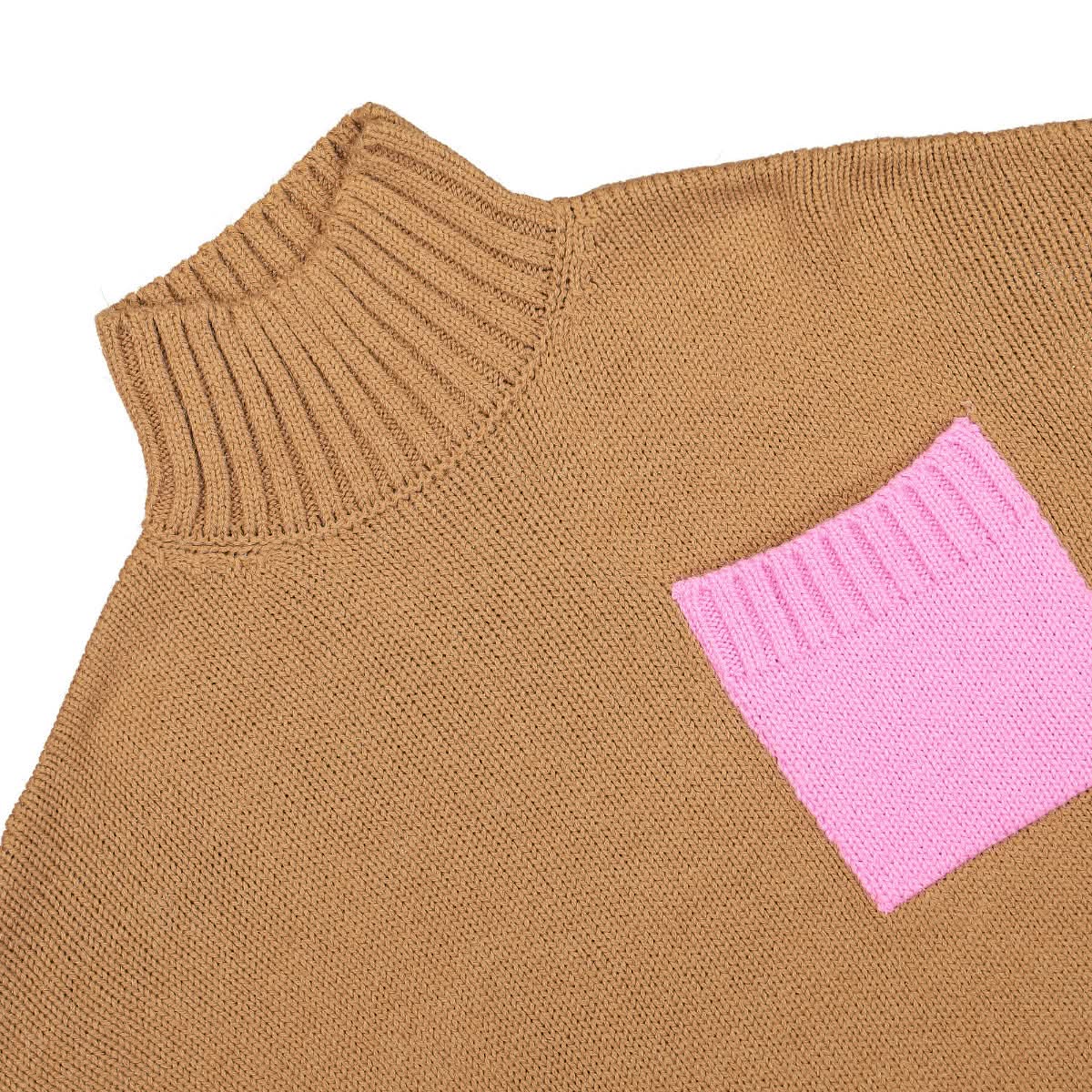 Patch Pocket Turtleneck Jumper - Image 3