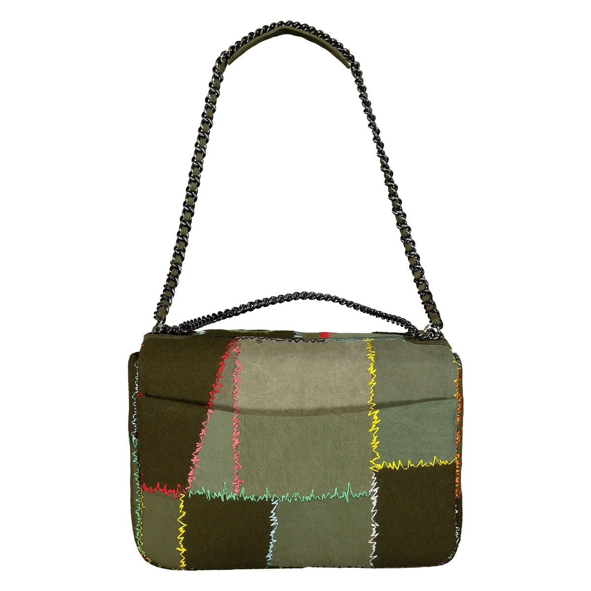 Patchwork Big Chain Bag - Image 2
