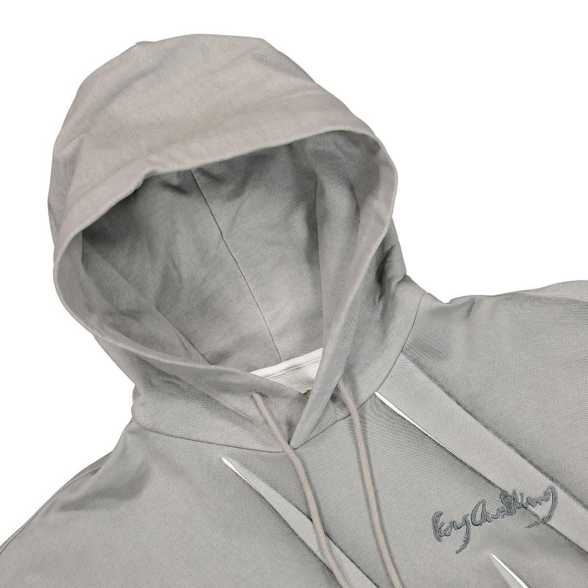 Pleated and Printed Hoodie - Image 3