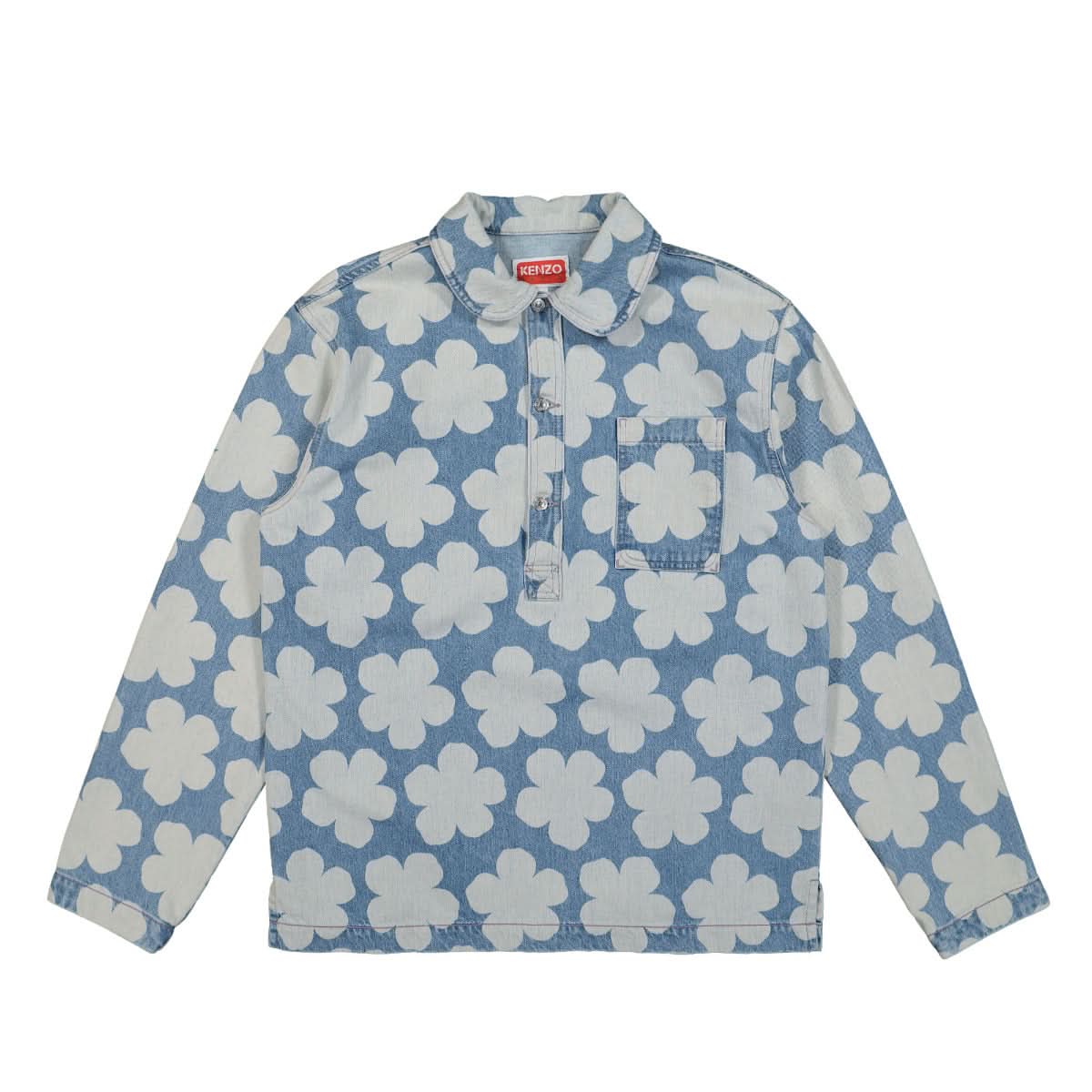 Printed Denim Overshirt