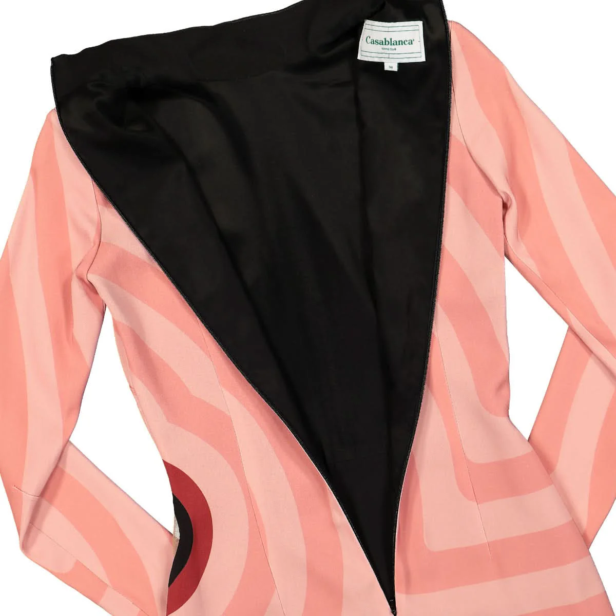 Printed Stretch Cady Dress - Image 3