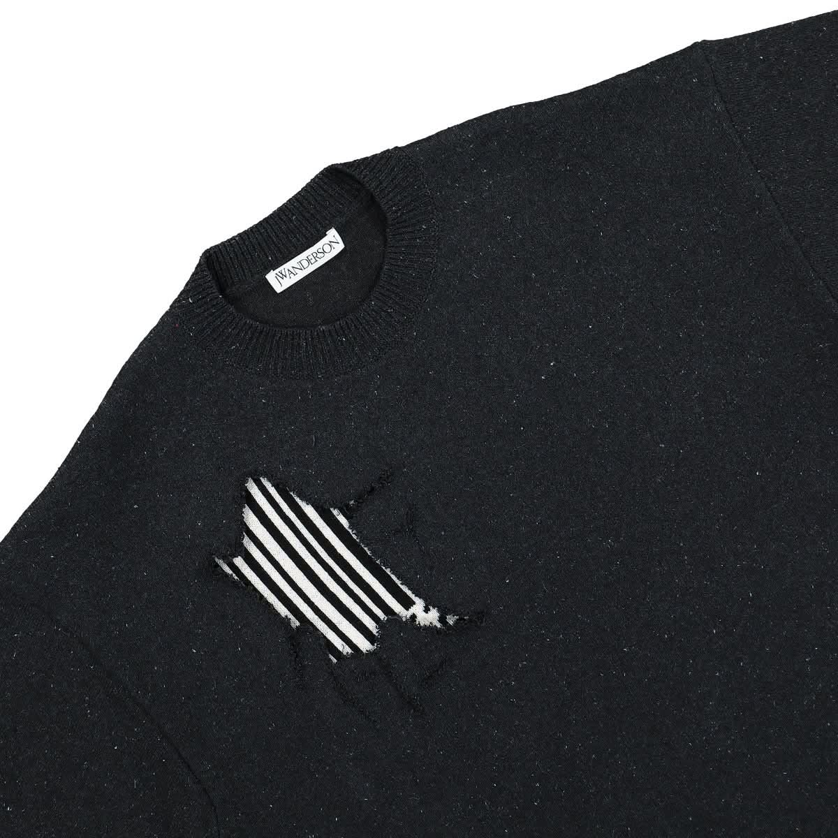 Recycled Denim Barcode Jumper - Image 3