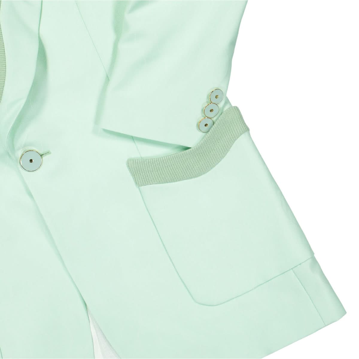 Single Breasted Rib Blazer - Image 4