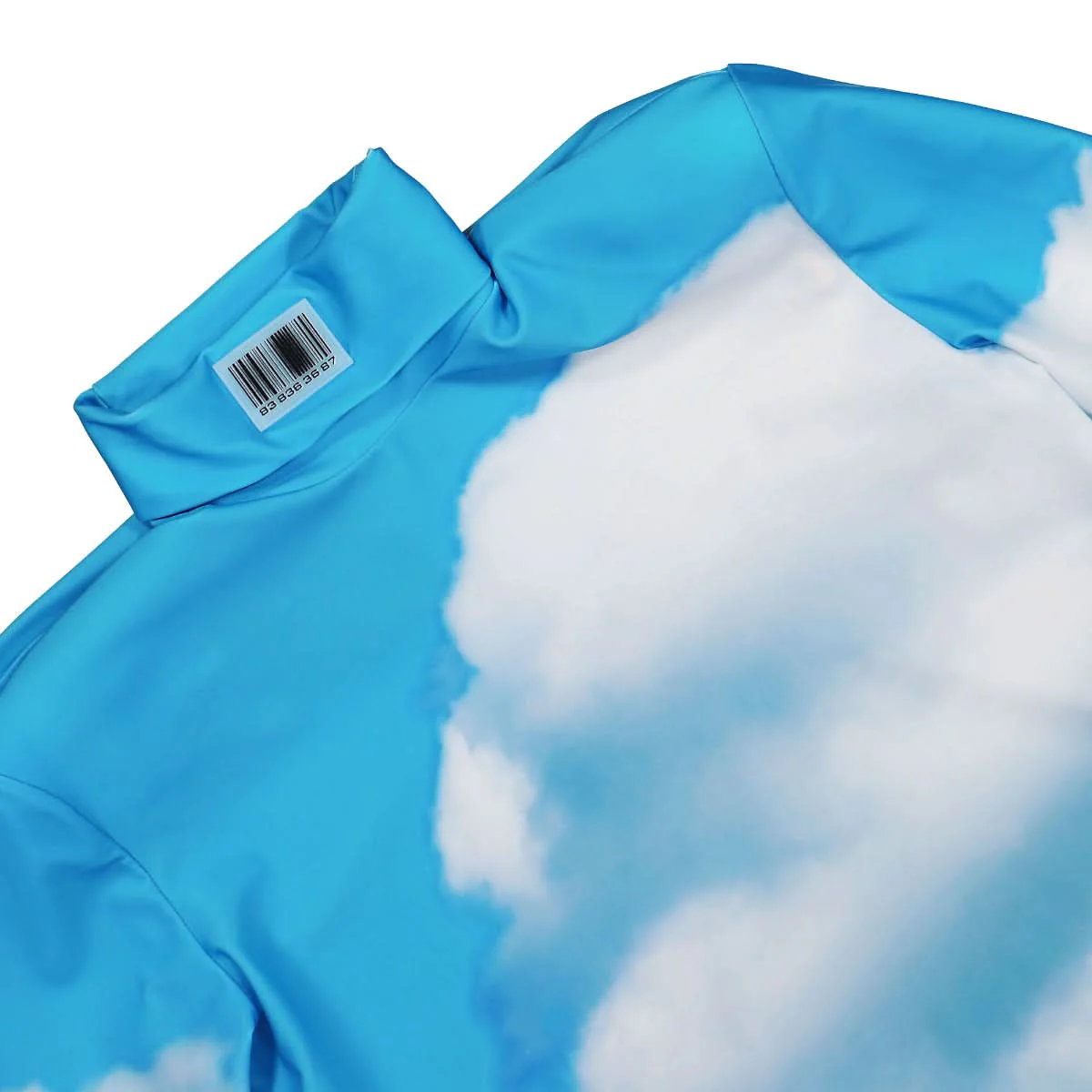 Sky Lycra Barcode Turtleneck - Image 3