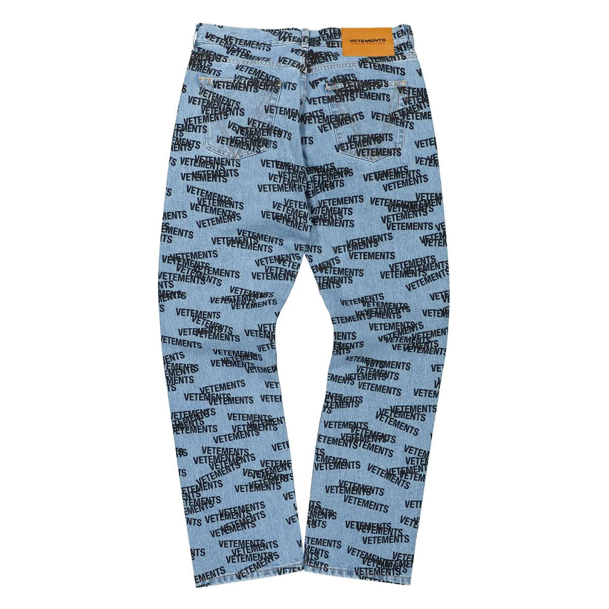 Stamped Logo Straight Leg Denim Jeans - Image 3