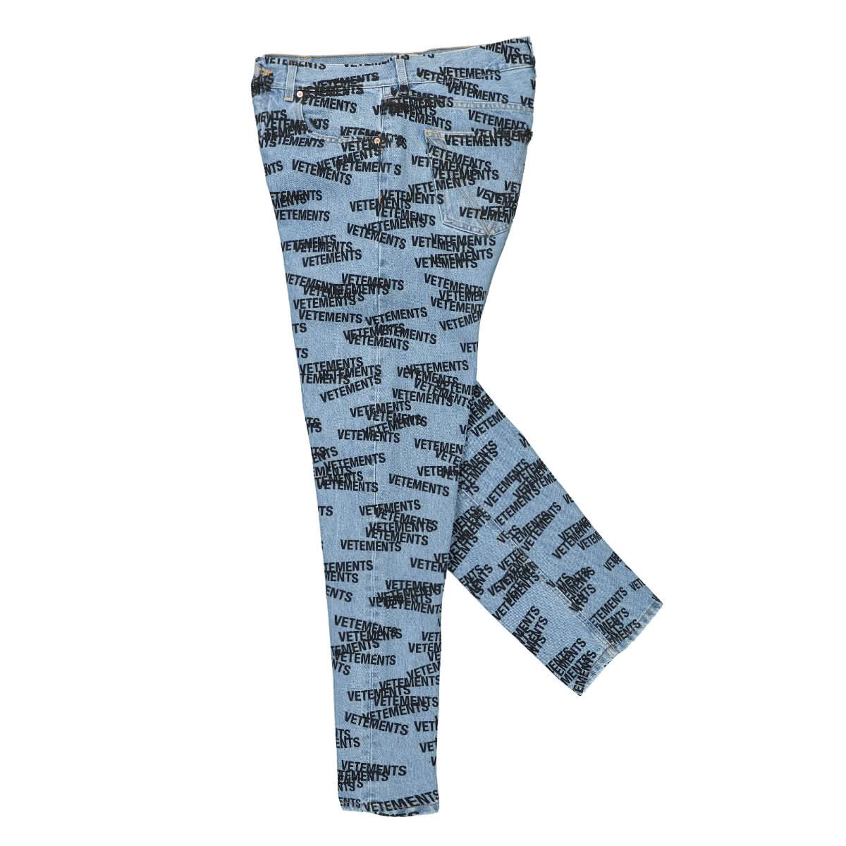 Stamped Logo Straight Leg Denim Jeans - Image 4