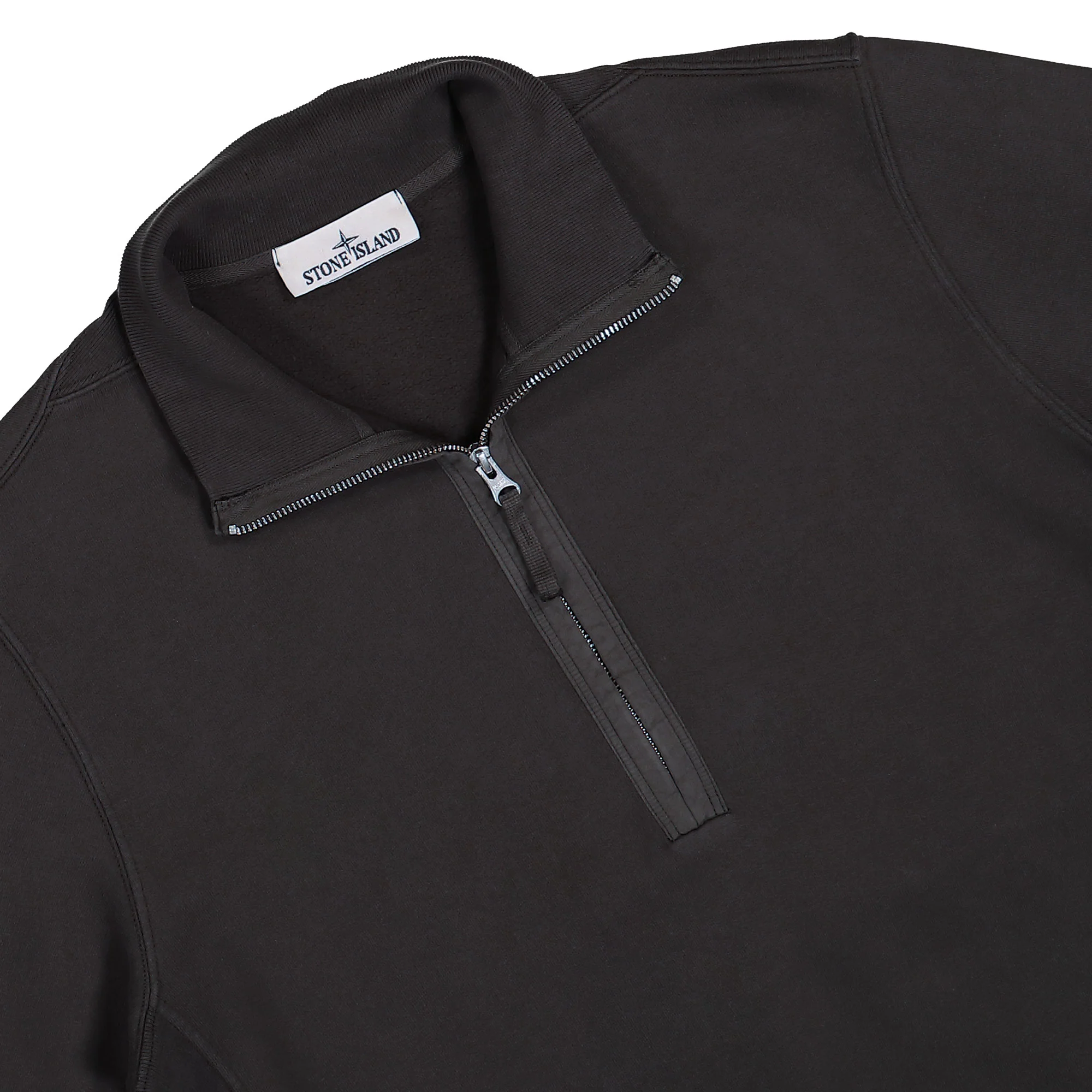 Half-Zip Sweatshirt With Ribbed Inlays - Image 3