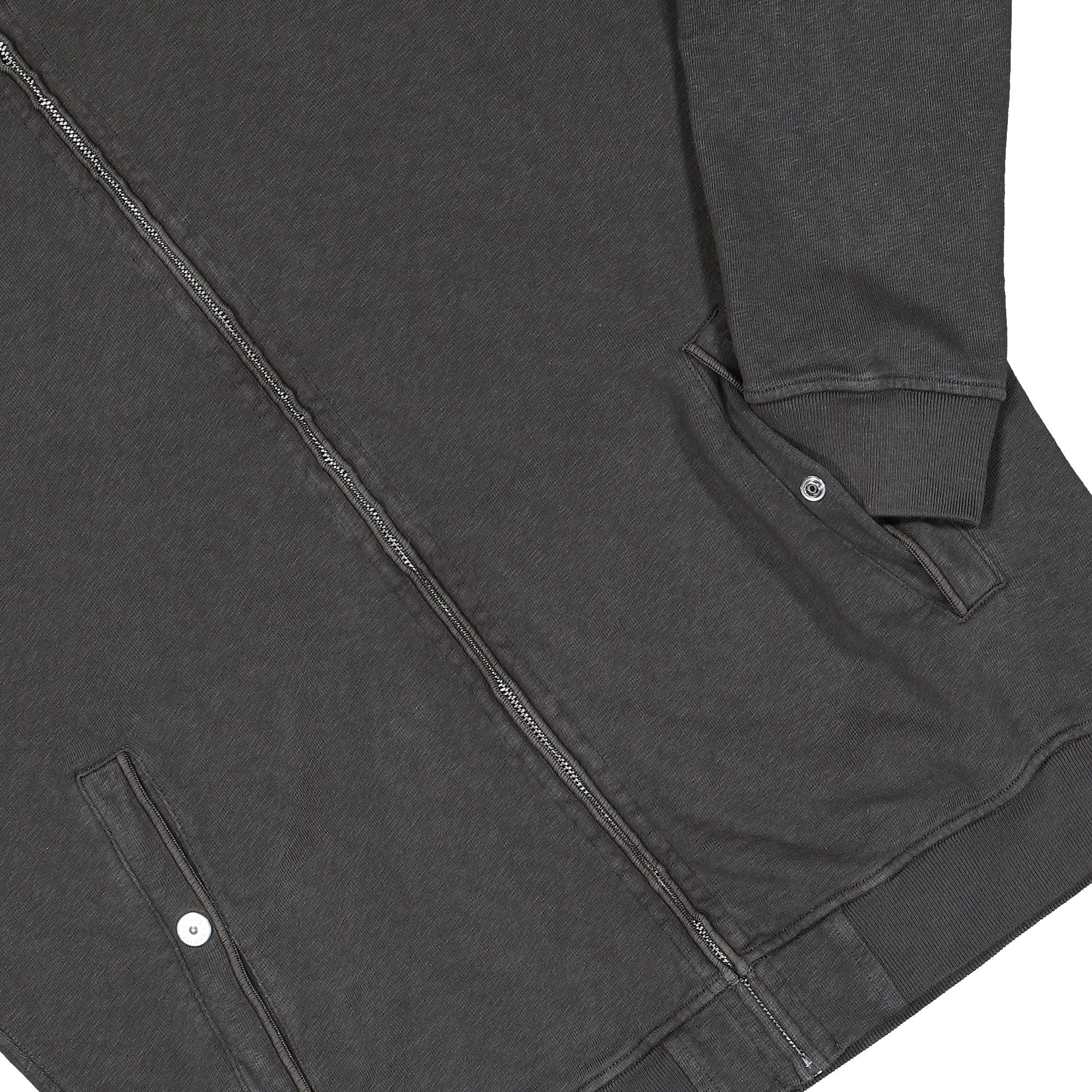Malfile Fleece Old Effect Zip Up Cardigan - Image 4