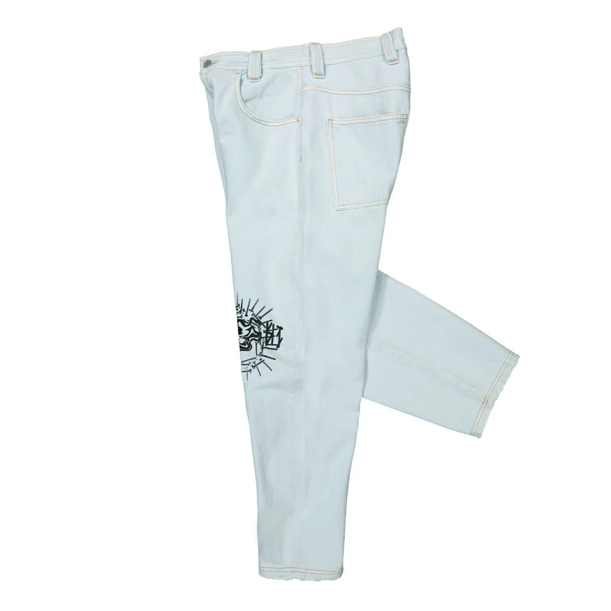 Straight Light Denim Pants - Image 3