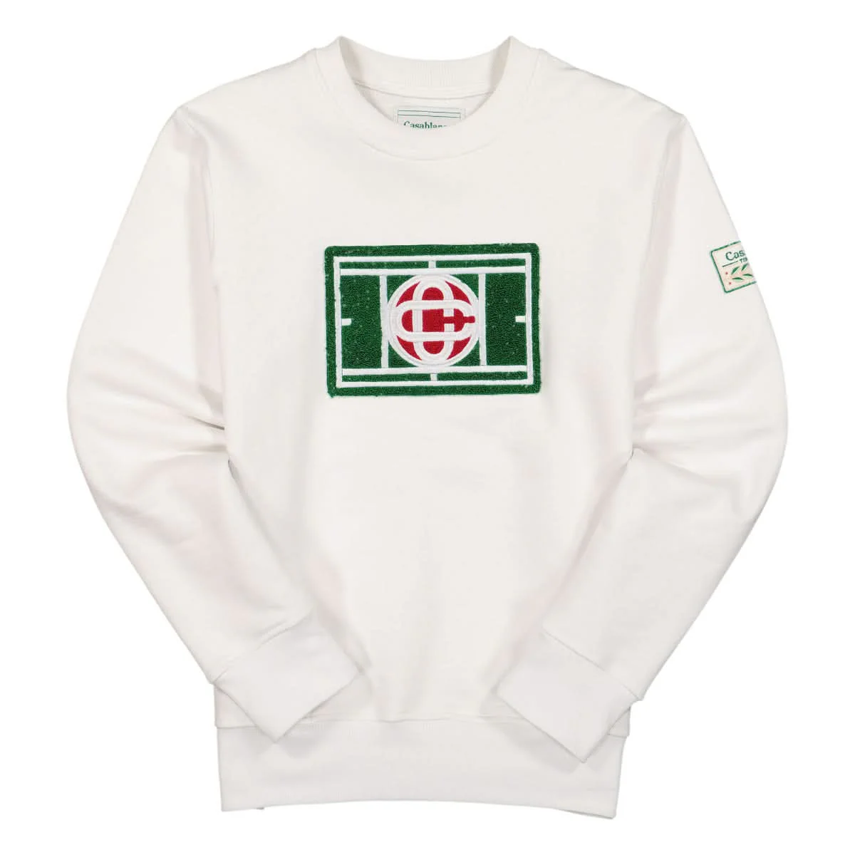 Tennis Court Chenille Embroidered Sweatshirt