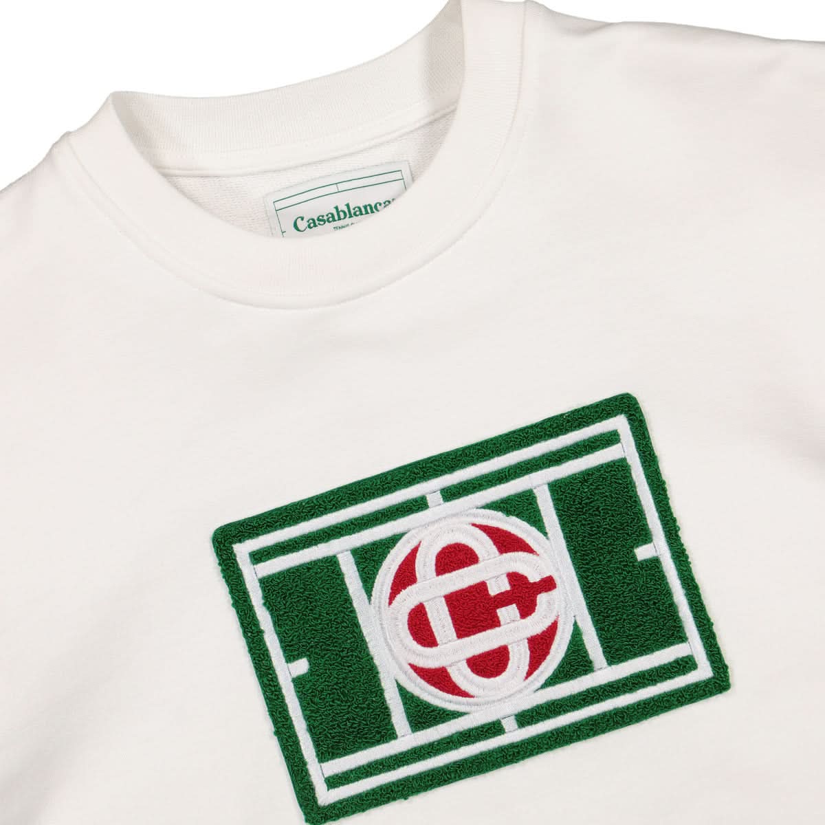 Tennis Court Chenille Embroidered Sweatshirt - Image 3