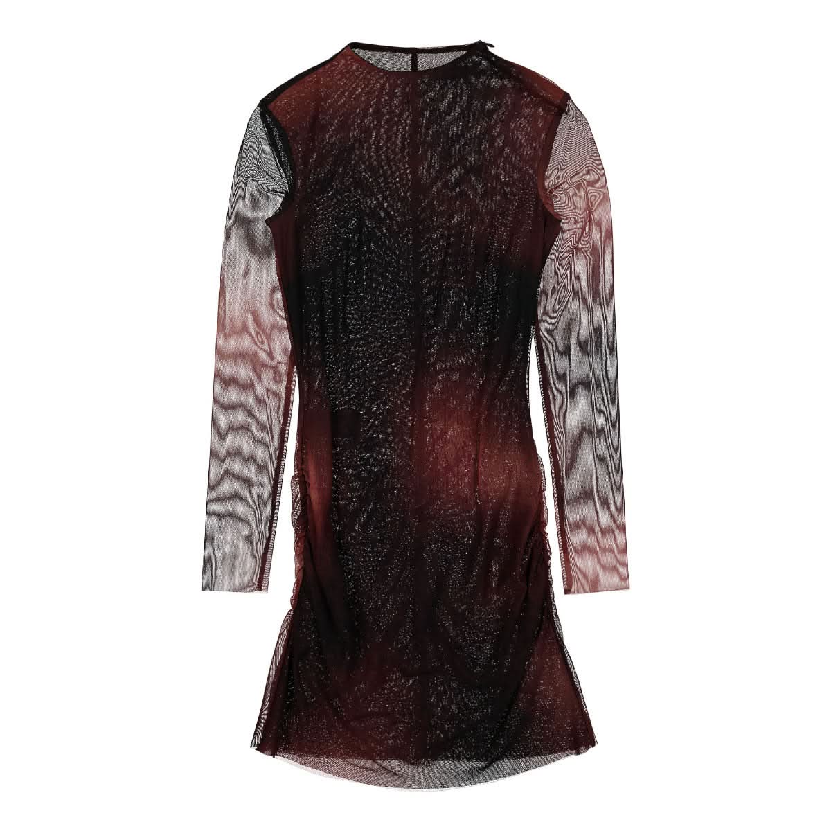 Typewriter Mesh Mini Dress