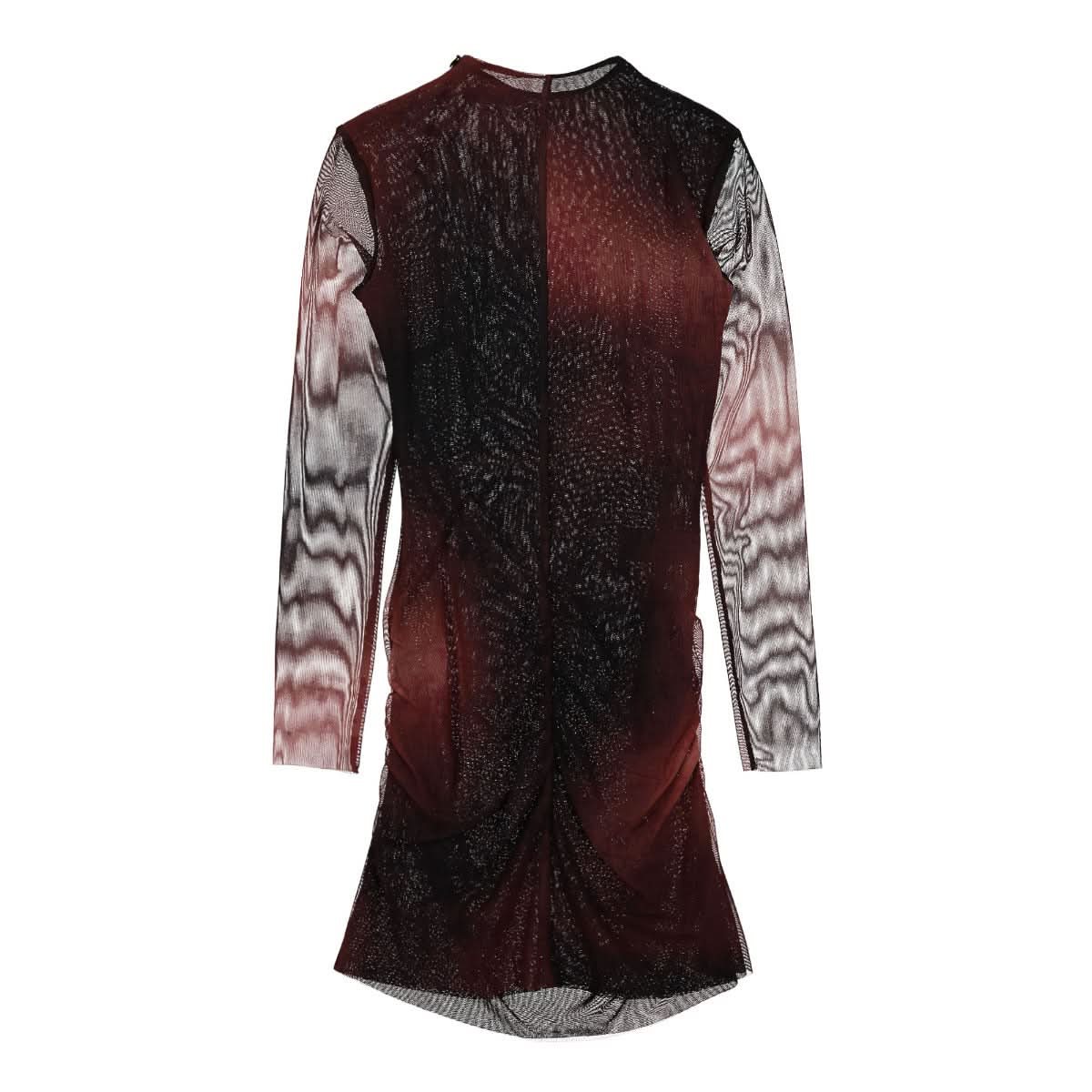 Typewriter Mesh Mini Dress - Image 2