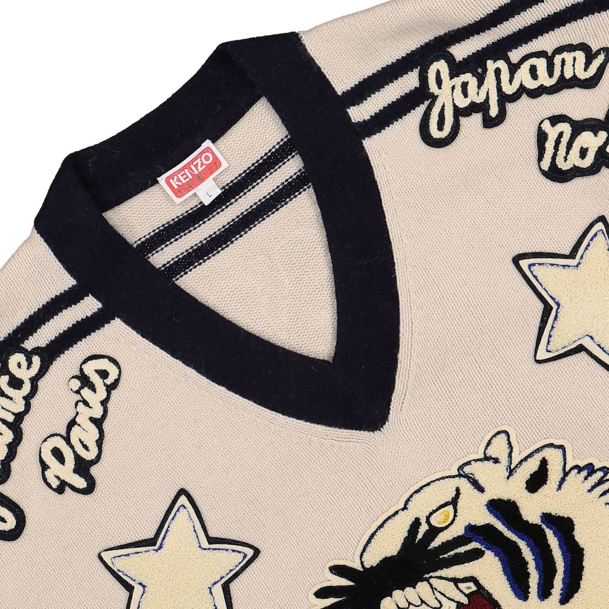 Varsity Merino Wool Graphic Jumper - Image 3