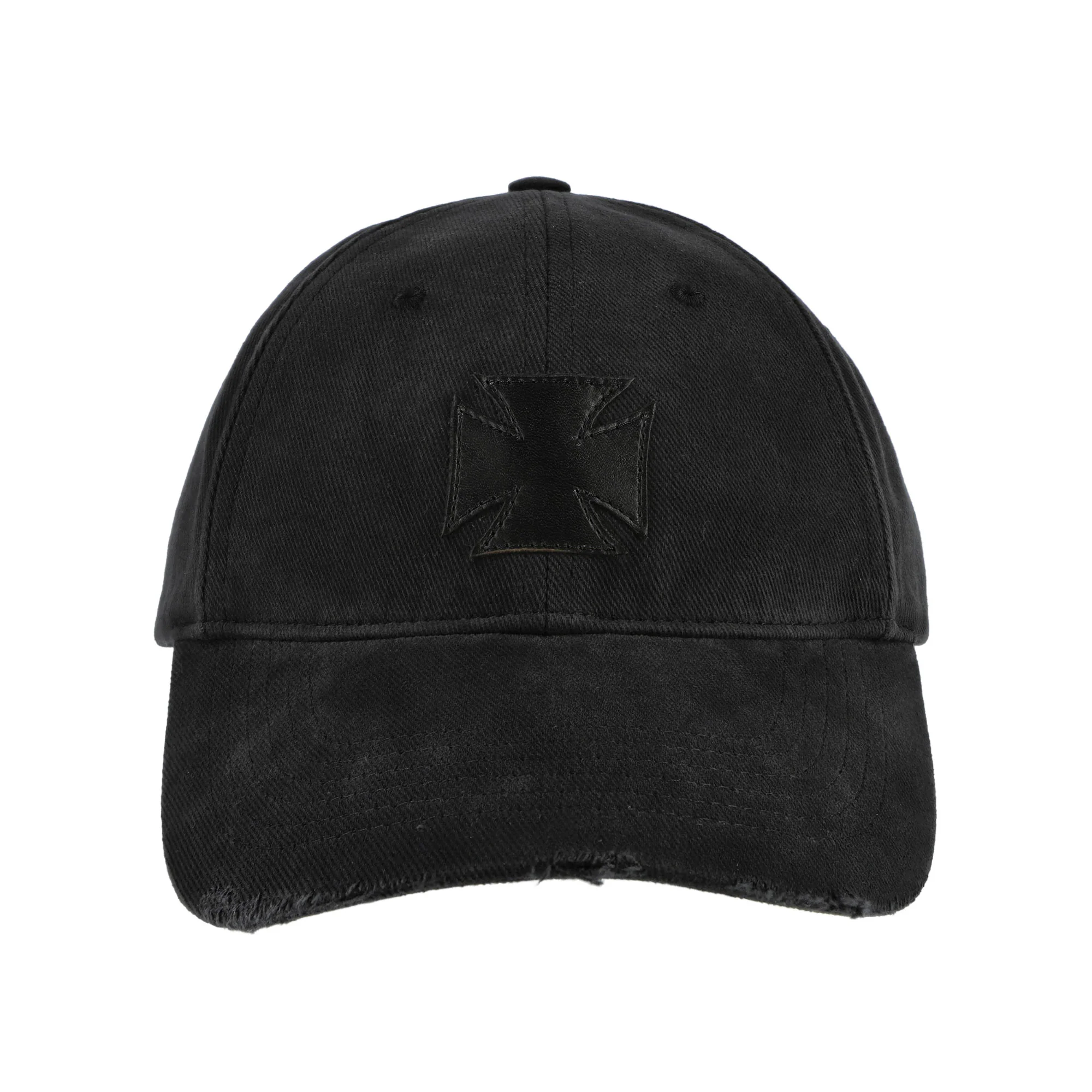 Leather Biker Cross Cap - Image 4