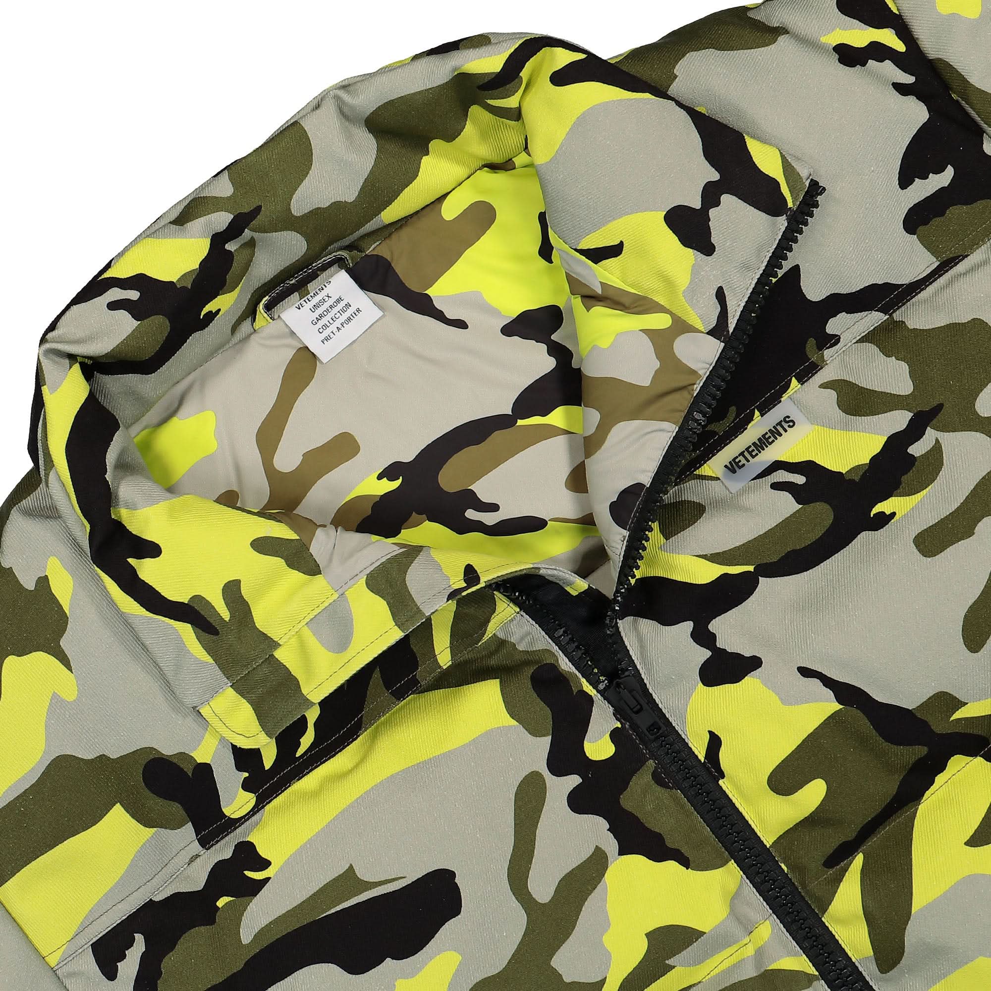 Neon Camo Logo Puffer Jacket - Image 4