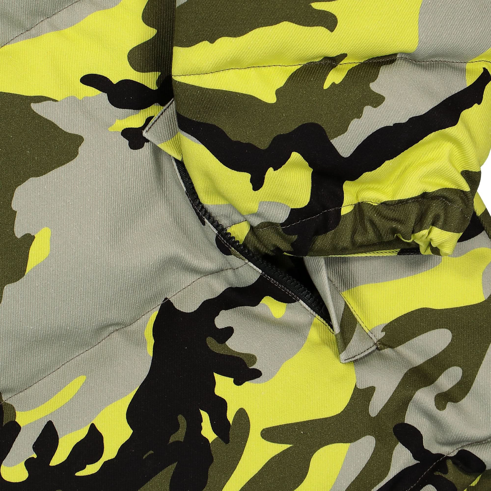 Neon Camo Logo Puffer Jacket - Image 5