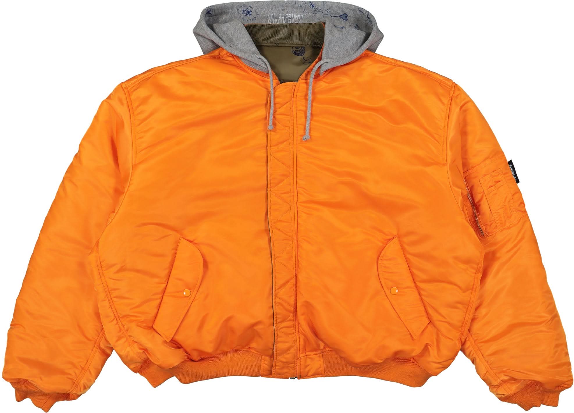 Scribbled Hooded Bomber Jacket - Image 7