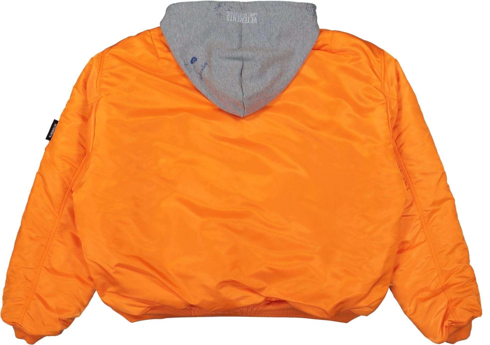 Scribbled Hooded Bomber Jacket - Image 8