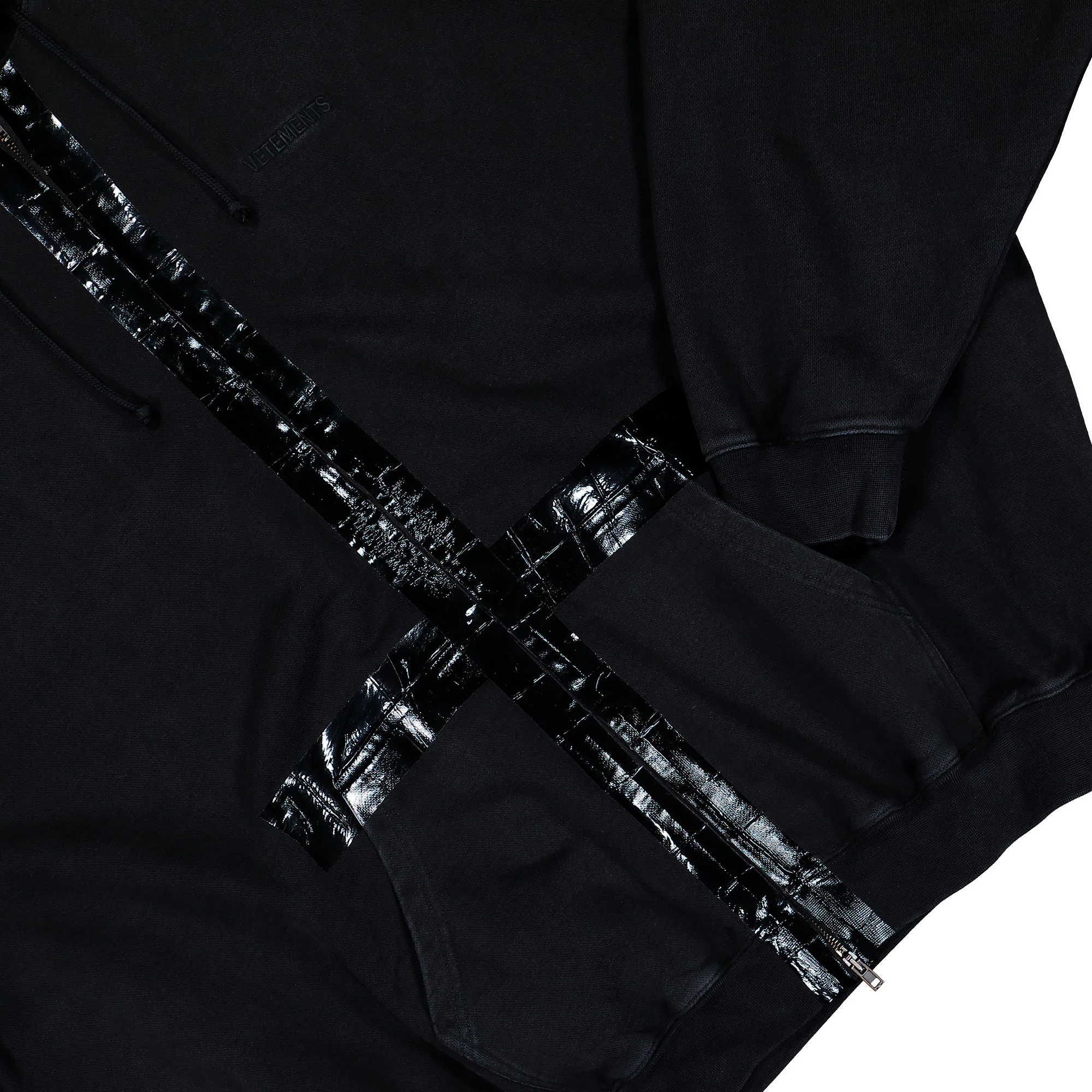 Taped Zip-Up Hoodie - Image 4