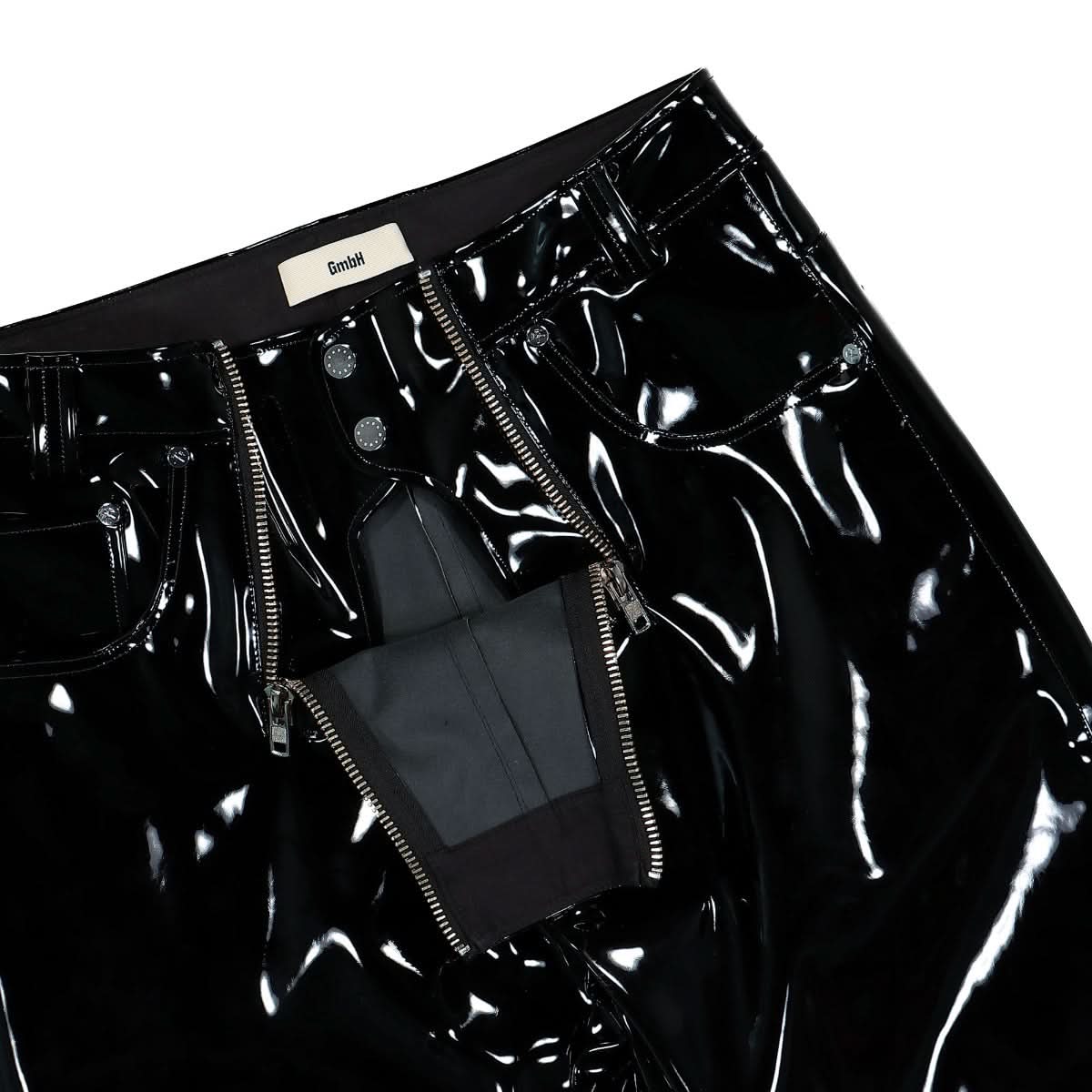 Vinyl Trouser With Double Zips - Image 5