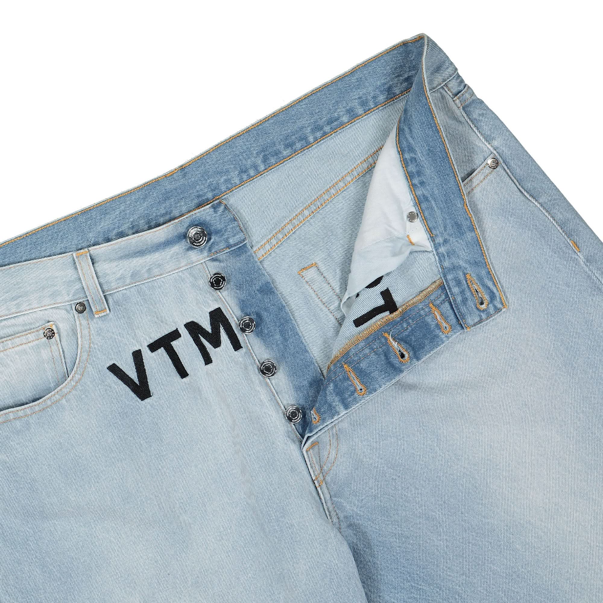 Embroidered VTMNTS Denim Jeans - Image 4