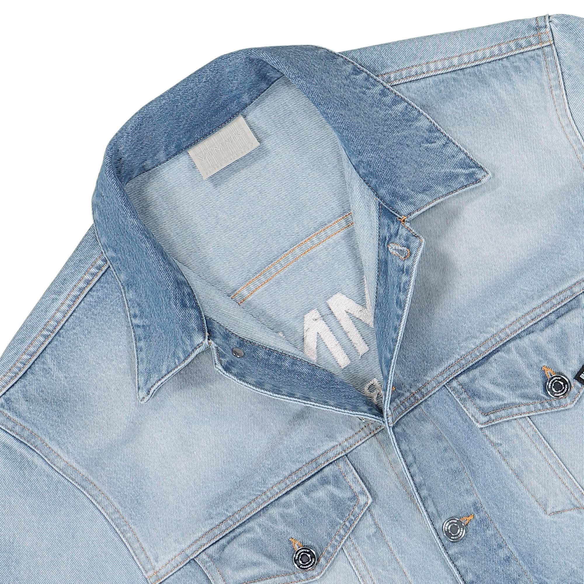 Embroidered VTMNTS Paris Denim Jacket - Image 3