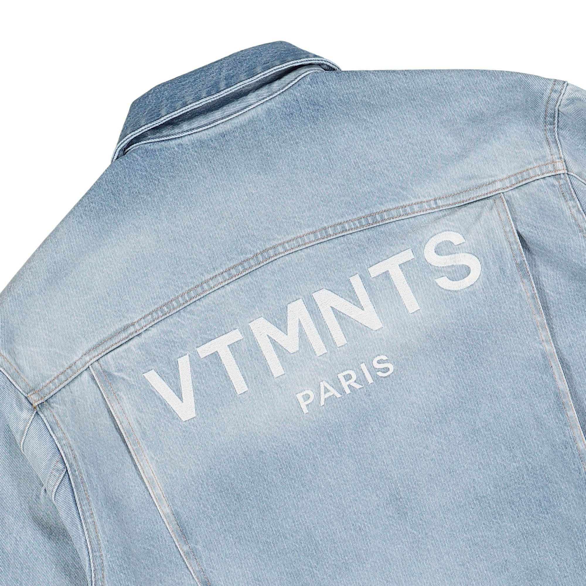 Embroidered VTMNTS Paris Denim Jacket - Image 5