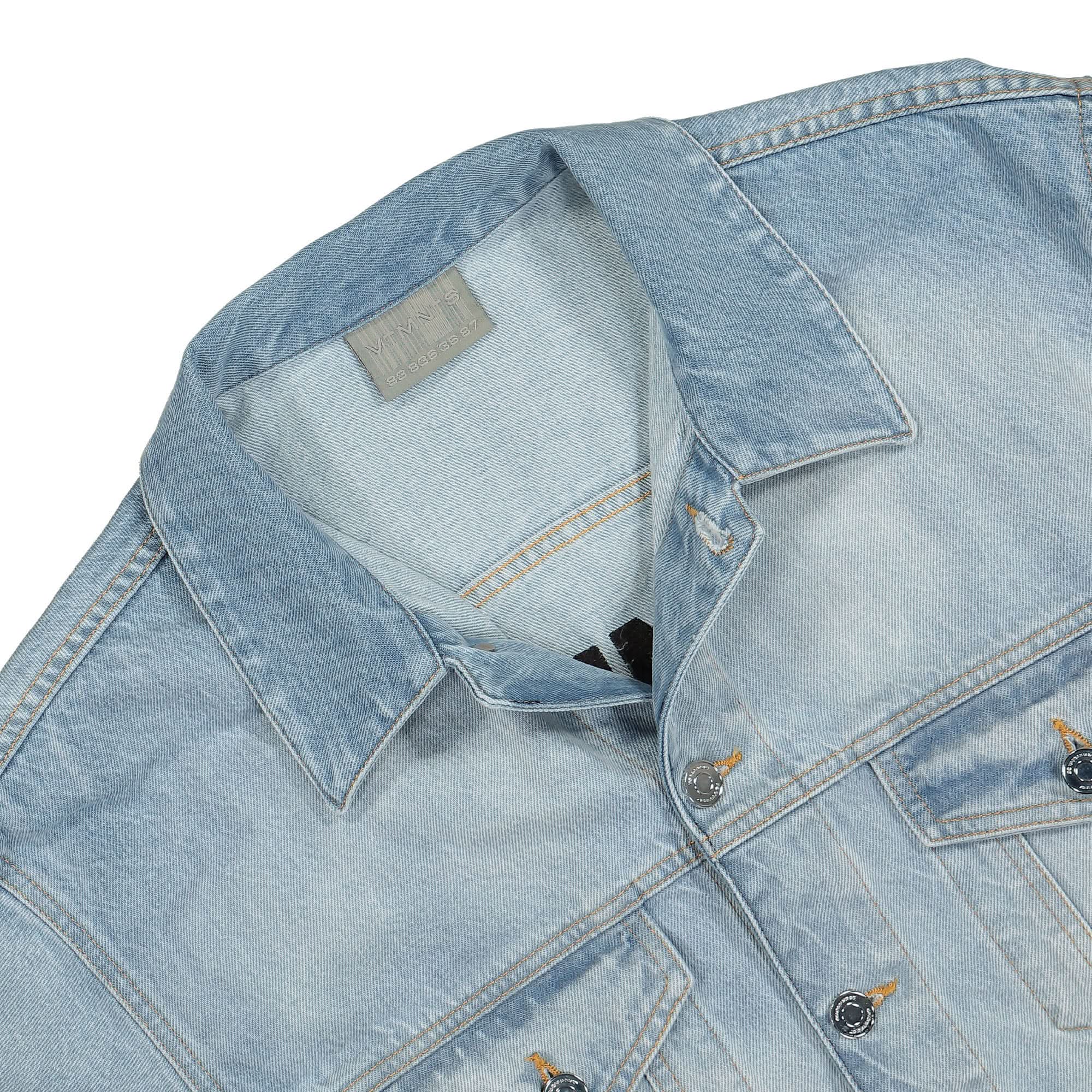 Embroidered VTMNTS Paris Denim Jacket - Image 3