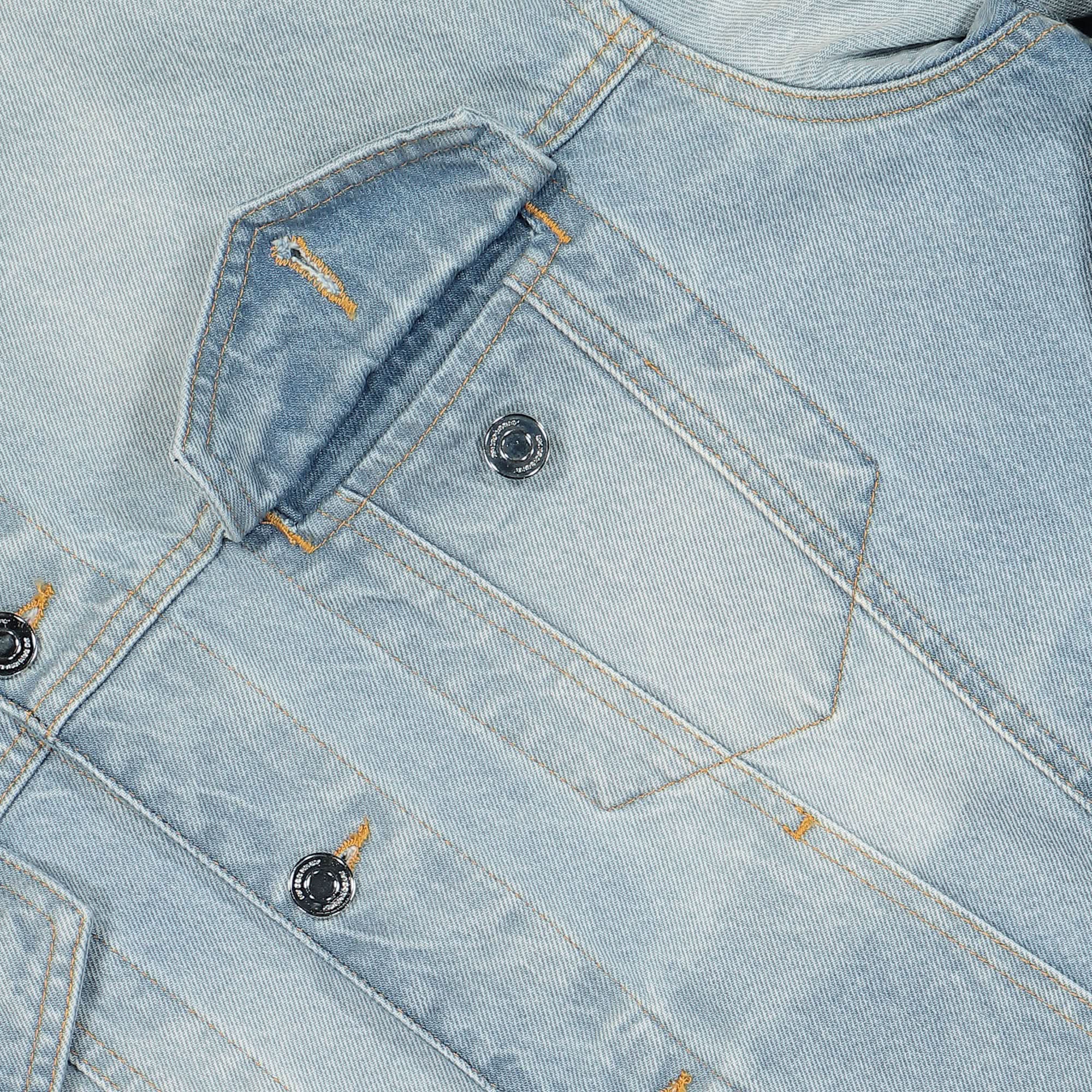 Embroidered VTMNTS Paris Denim Jacket - Image 4