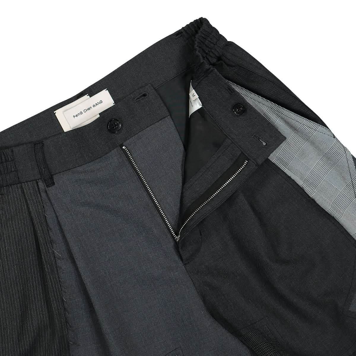 Wool Patchwork Shorts - Image 4