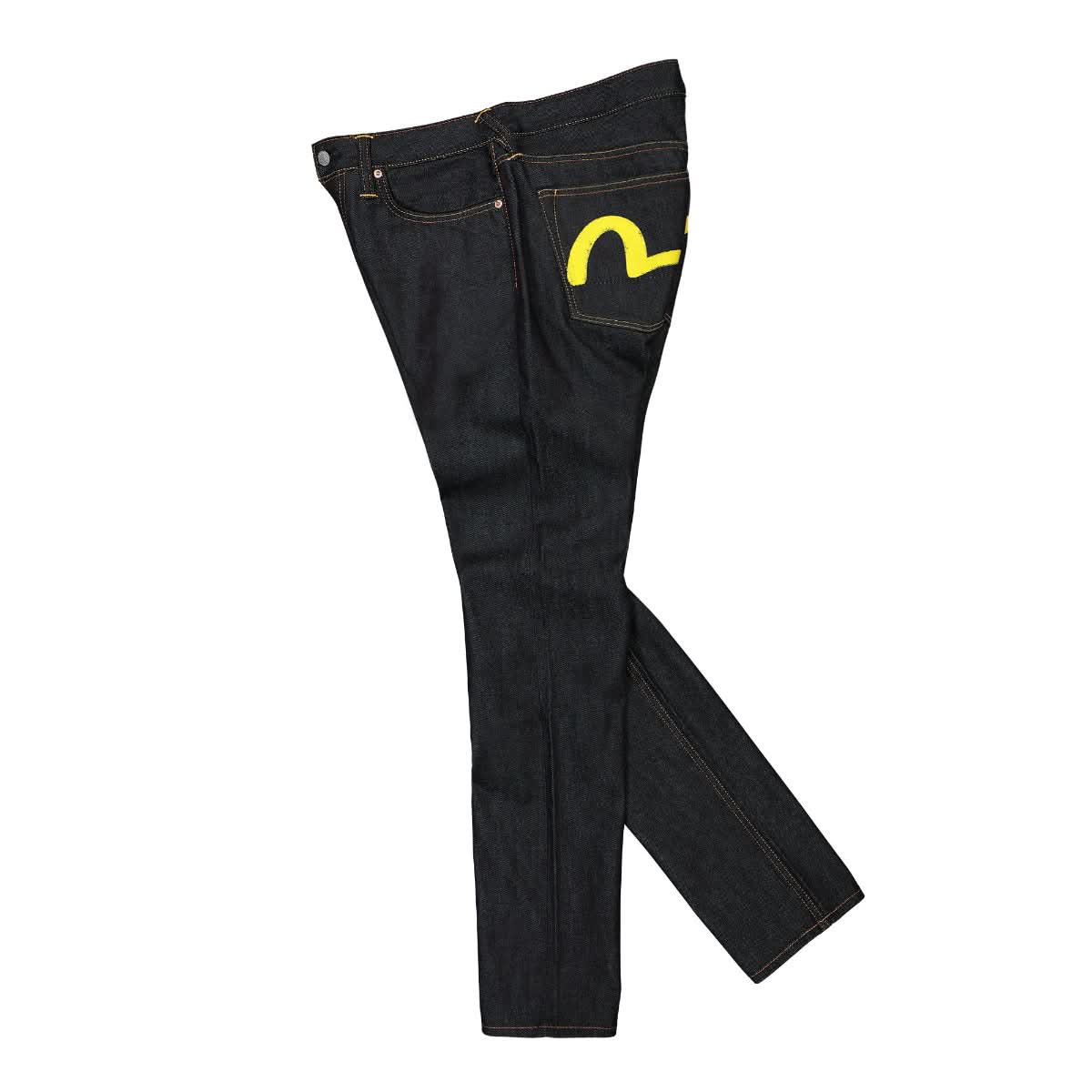 Yellow Seagull Print Jeans - Image 3